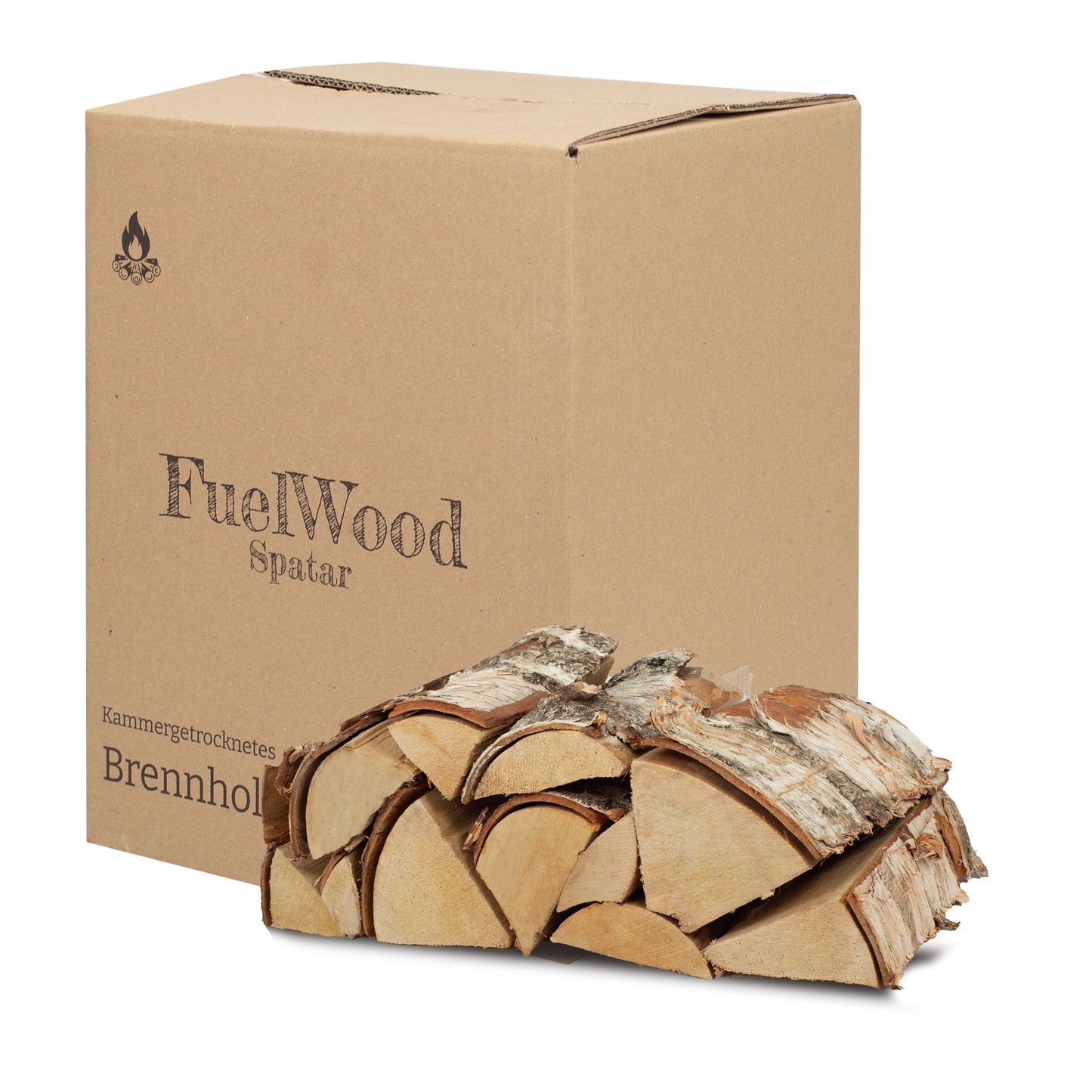 Legna da ardere di betulla essiccata al forno 25 litri - lunghezza del tronco ca. 25 cm - umidità del legno inferiore al 15% - perfetta per forni, caminetti, griglie, bracieri, falò.