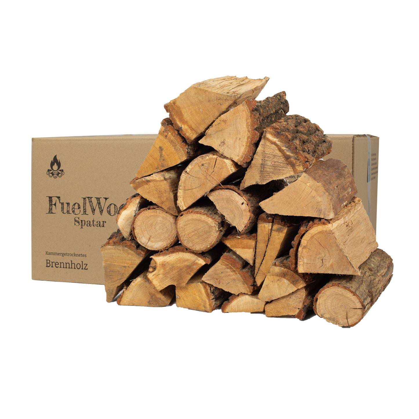 Legna da ardere di rovere essiccata al forno 60 litri - lunghezza del tronco ca. 25 cm - contenuto di umidità del legno inferiore al 18% - perfetta per forni, caminetti, griglie, bracieri, falò.