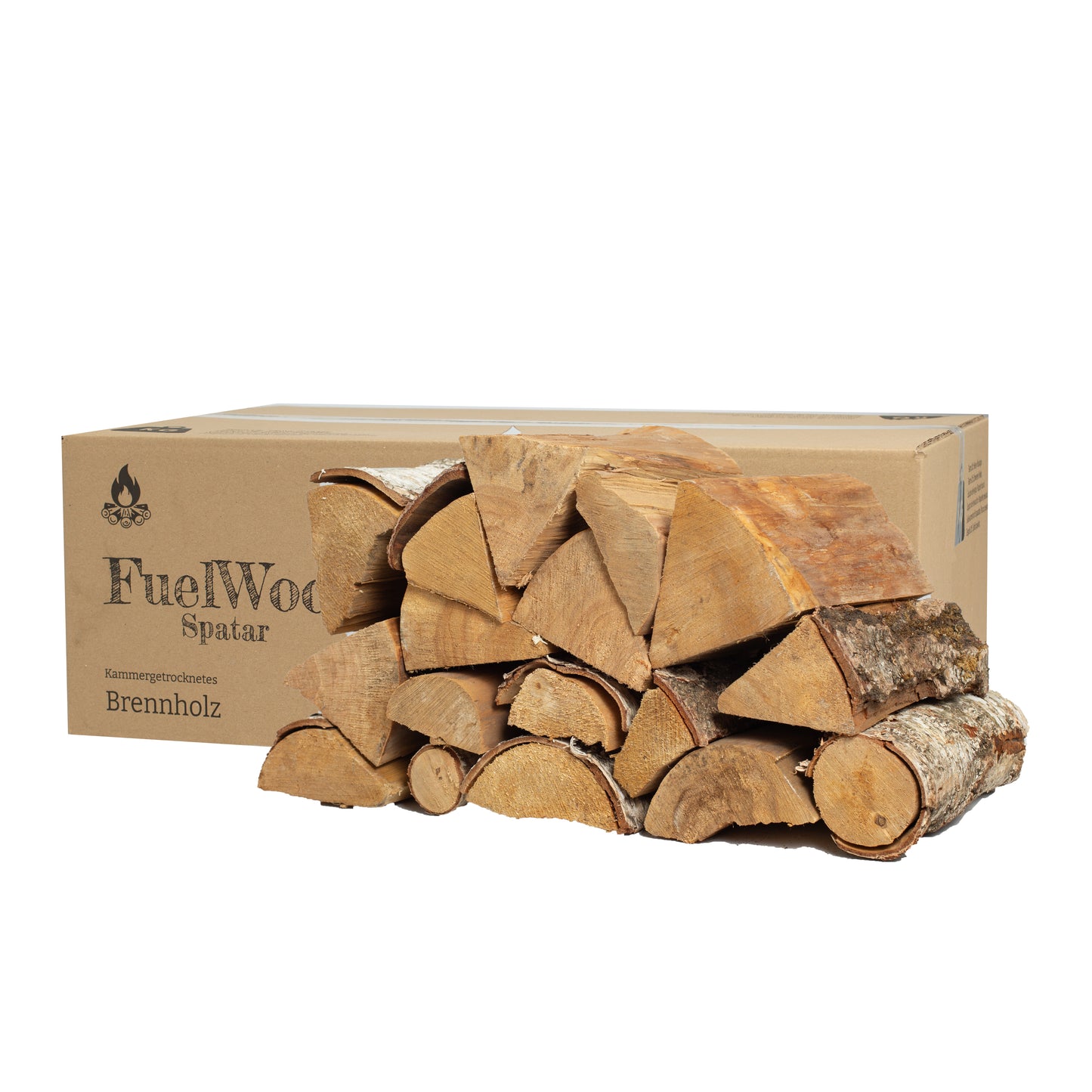 Legna da ardere di betulla essiccata al forno 45 litri - lunghezza del tronco ca. 25 cm - umidità del legno inferiore al 15% - perfetta per forni, caminetti, griglie, bracieri, falò.