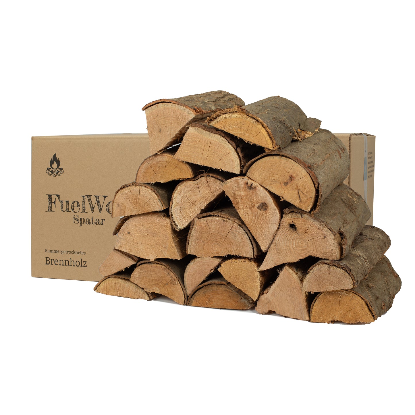 Kiln dried red oak firewood 60 liters - log length approx. 25cm - wood moisture below 18% - perfect for oven, fireplace, grill, fire bowls, campfire